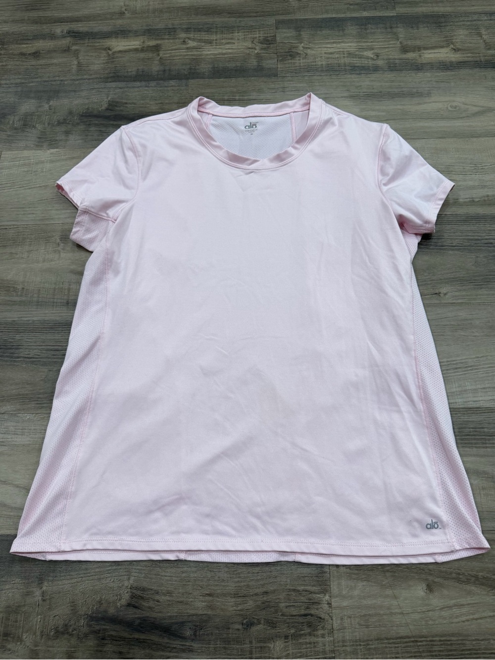ALO CoolFit Pink Mesh Performance Athletic Top Size XL